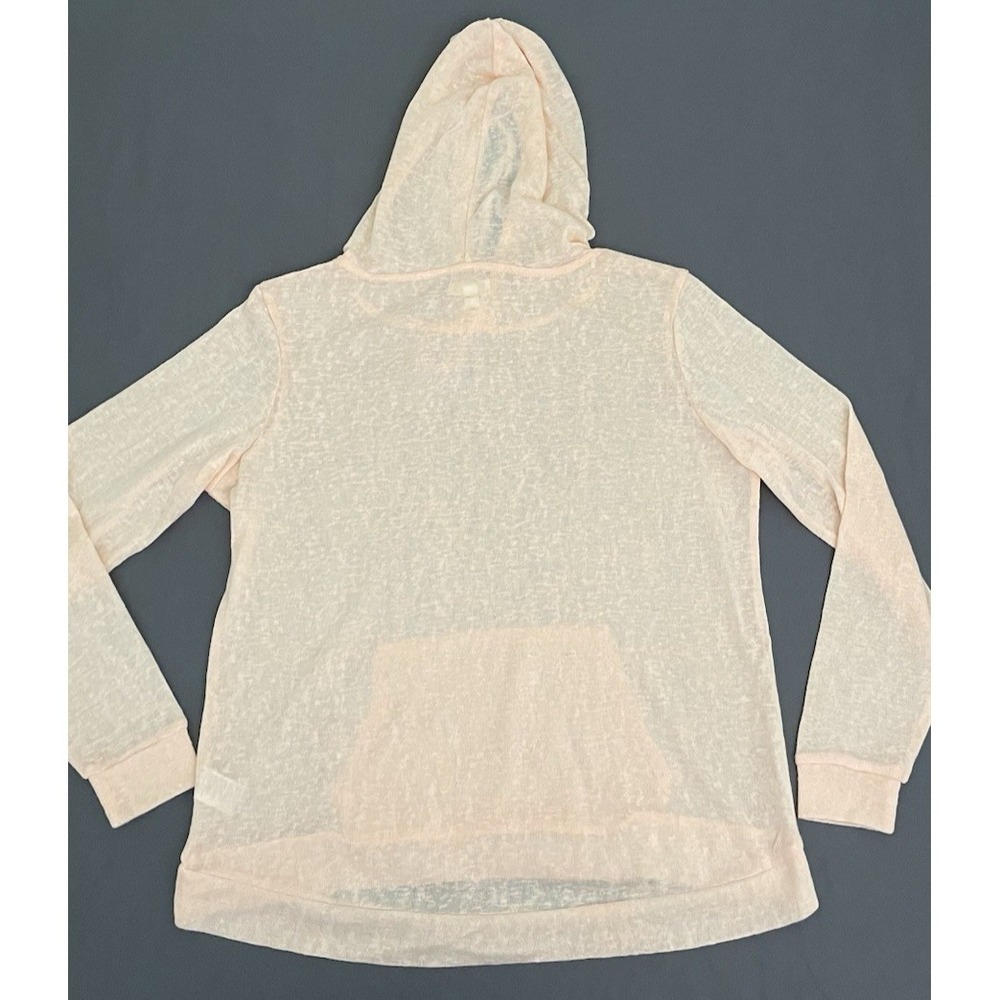 Weatherproof Lightweight Hoodie Sweater Womens Size Small Peach Orange Hooded - Picture 9 of 13